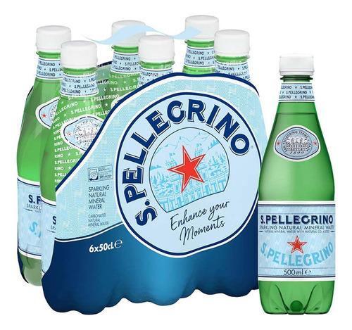 Kit Com 6und Água Mineral Com Gás San Pellegrino Pet 500ml