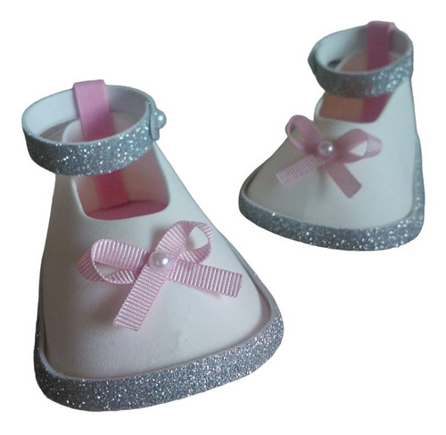 Souvenir Zapatito Princesa Baby Shower Nacimiento Bautisx 10