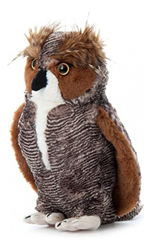 The Petting Zoo Horned Owl Animal De Peluche, Regalos Para N