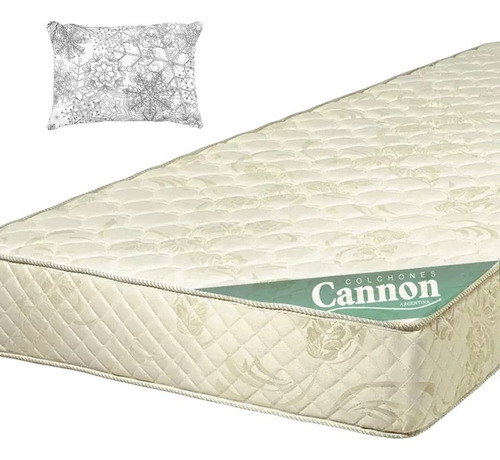 Colchon Cannon Especial De Lujo 190x80x20 26 Kilos Almohada