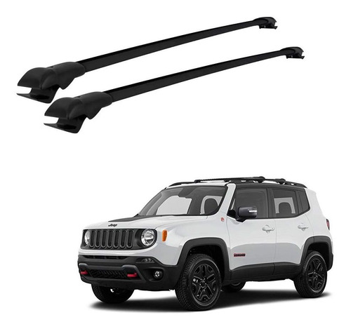 Rack De Teto Bagageiro Jeep Renegade 2015 A 2021 Prata