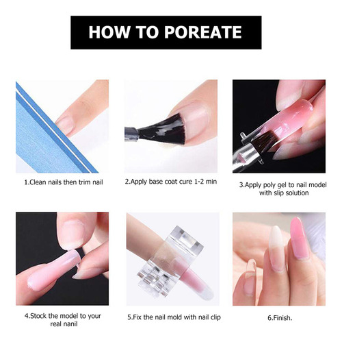 Set De Herramientas Para Uñas Y Extensiones De Uñas