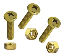 Comprar 100 Parafusos Cab Panela Ph. M4 X 12mm Com Porca Sextavada