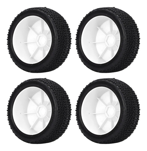 Neumático Rc Corto Blanco Blanco Para Camión, 4 Piezas, Band