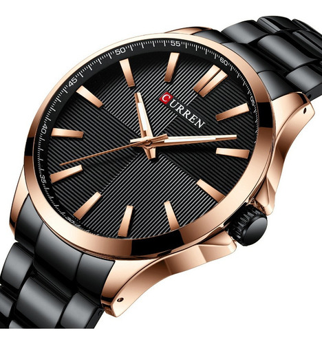 Moda Hombre Simple Reloj Con Correa De Acero /