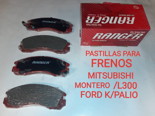 Pastillas De Frenos Mitsubishi Montero/ L300/ Ford K/ Palio