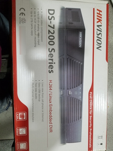 Dvr Hikvision De 16 Canales, Serie 7200 Análogo Usado Sin Dd