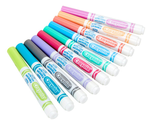 Crayola Ultra-clean Washable Broad Line Markers, 20 Piezas