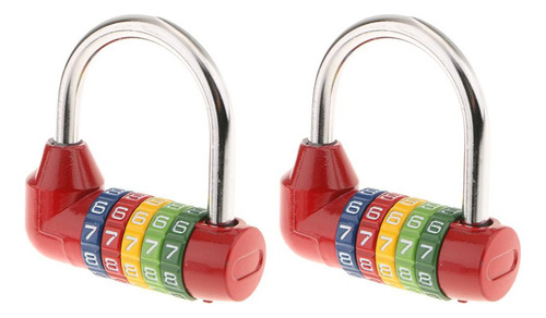 J 2x Candados For Equipaje De Combinación De 5 Dígitos Para