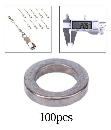 100 Uds. Anillos Sólidos Anillos De Pesca Para Anzuelos De