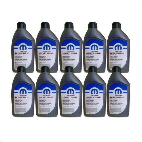 Kit 10 Anticongelante Liquido De Arrefecimento Mopar 1 Litro