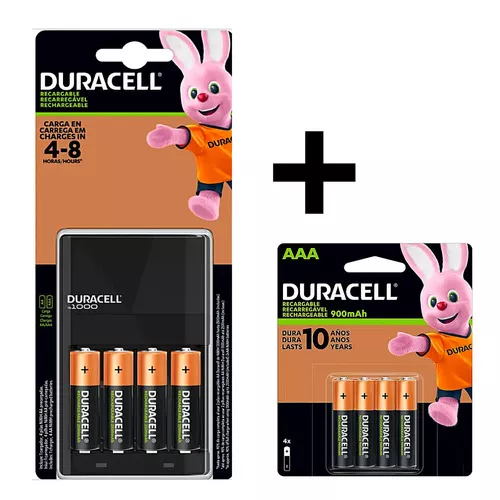 Set de 4 pilas recargables AAA Duracell