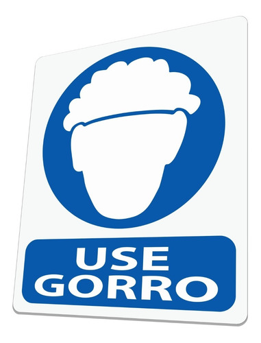 Señal Use Gorro, Cartel, Seguridad Industrial Alimentos