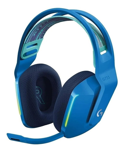 Audifono Gamer Logitech G733 Wireless Luz Rgb - Azul