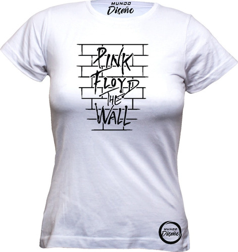 Polera De Mujer Manga Corta Pink Floyd The Wall