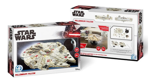 Imagen 3 de 8 de Star Wars Halcón Milenario Rompecabezas 3d