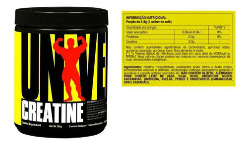 Creatina en polvo 200 g - Universal Nutrition
