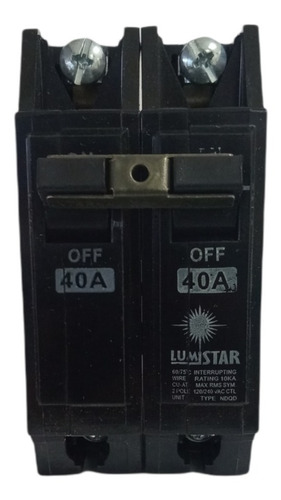 Breaker Superficial (2*40 Amp) Lumistar Thqd240-s
