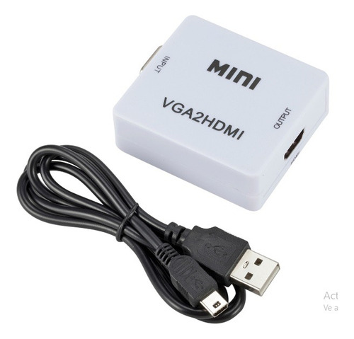 Adaptador Vga A Hdmi Hdtv Convertidor Vga Hembra A Hdmi