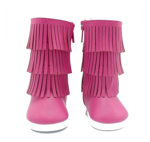 Imagen 2 de 3 de Witty Girls Bota Folk Rosa Calzado Muñecas 45 Cm/18 PuLG