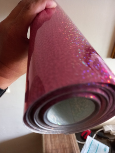 Imagen 3 de 4 de Papel Vinil.textil Transfer Estampado Metalizado Por Metro
