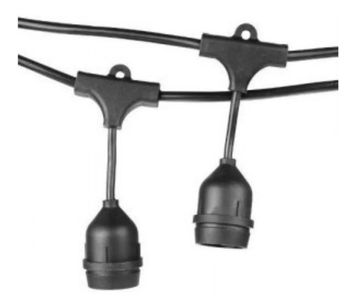 Imagen 3 de 4 de Guirnalda Luces Cadena Ip65 Exterior Selladas + Lamparas Led