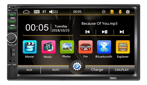 Radio Multimedia Pantalla Táctil 7 Pulgadas Bluetooth Camara
