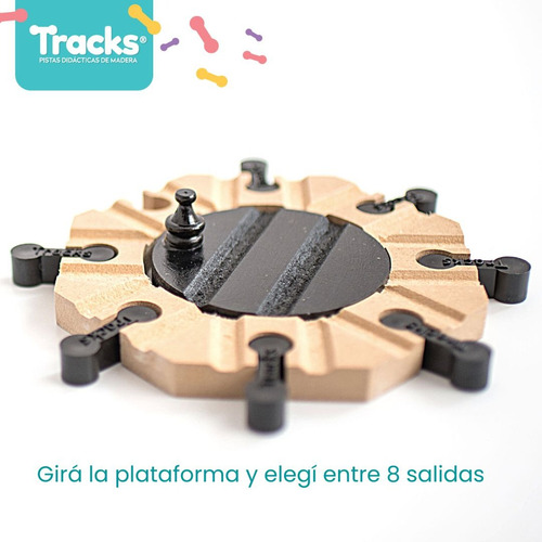 Plataforma Giratoria Tren Juguete Compatible Trencity/ Hape