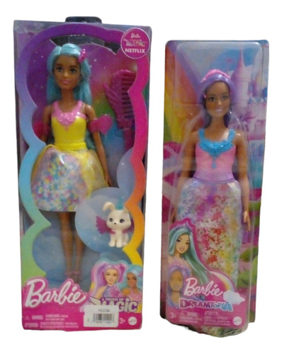 Pack Barbie A Touch Of Magic Teresa + Dreamtopia Curvy 