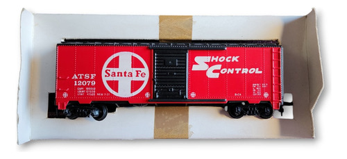 Vagon De Carga Tyco Santa Fe Puerta Corrediz Escala H0 1/87 