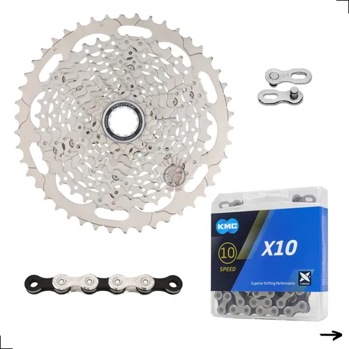 comprar Cassete 10v Shimano Deore M4100 11x46 Corrente Kmc X10 1x10v