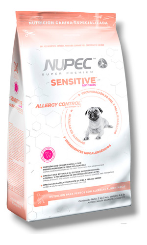 Nupec Sensitive Raza Pequeña 8kg | Piel Sensible