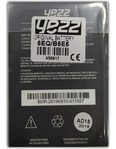 Bateria Pila Yezz 5e B5e5 5e5 Krip 5 2000mah 7.6wh 