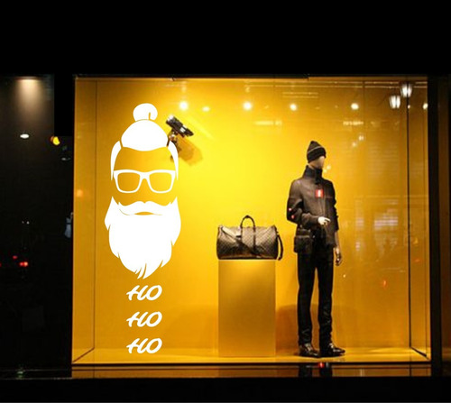 Vitrine Adesivo Natal Papai Noel Md4 Loja Decoração Hipster