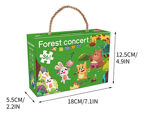 Caja De Regalo De Papel Con Forma De Rompecabezas Para Niños