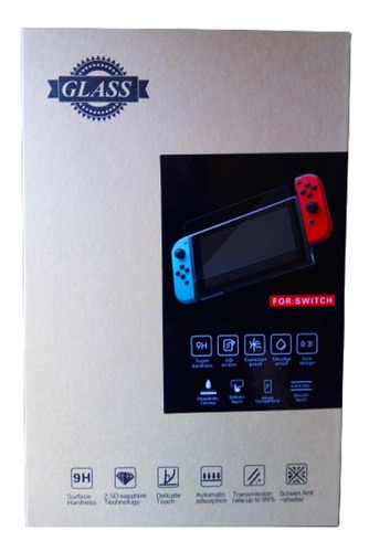 Imagen 1 de 1 de Protector De Pantalla Vidrio Templado Nintendo Switch