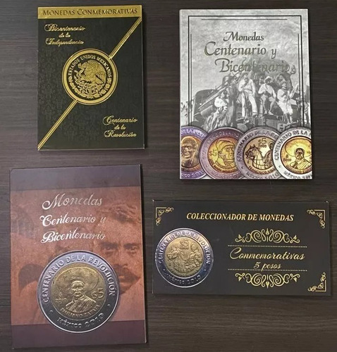 Álbum Completo Colección Monedas $5 Pesos Conmemorativas