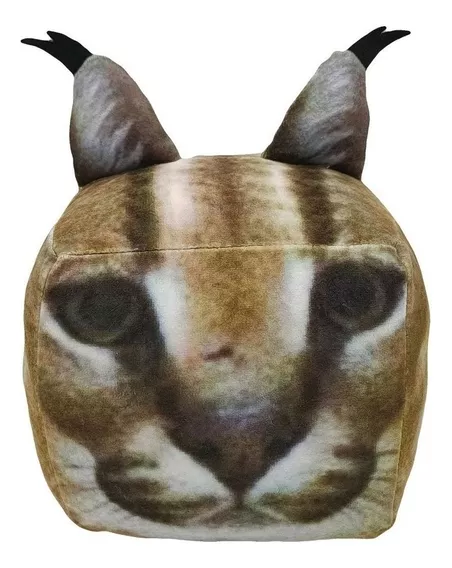 XAIJAY Floppa - cubeta de Peluche para Gato de Lince de 7.9