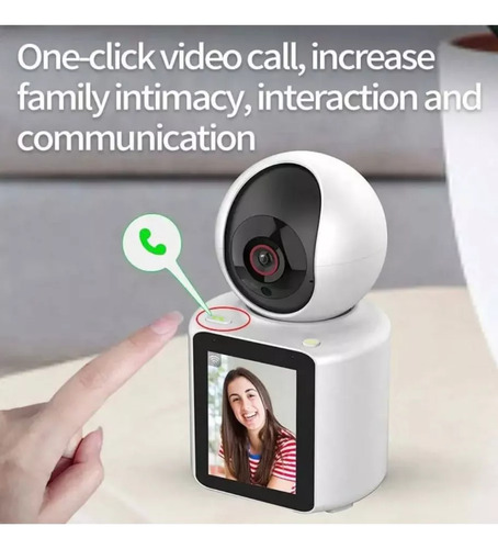 Monitor De Bebé Con Cámara Ip Wifi 2.4g 360°voz Y Video
