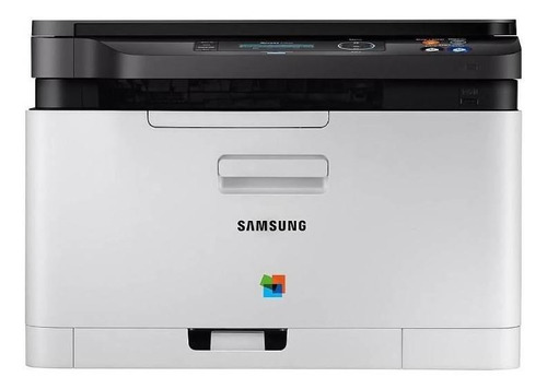 Impresora a color multifunción Samsung Xpress SL-C480W con wifi blanca y negra 220V