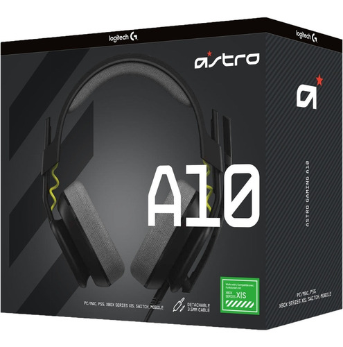 Imagen 5 de 6 de Auriculares Gamer Astro A10 Gen2 Gris Ed Ps5 3.5mm Xbox Pc F