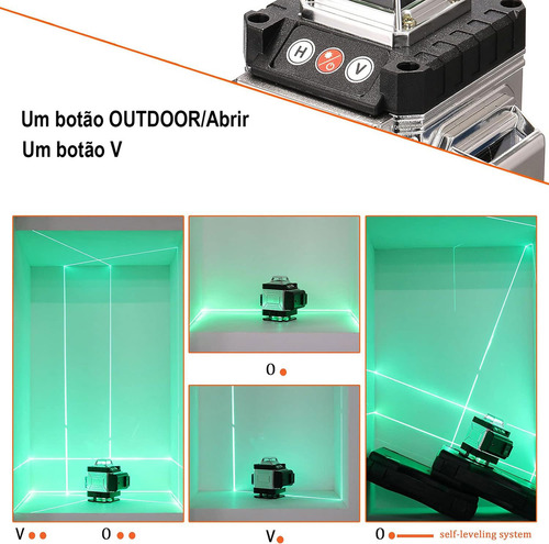 Nível A Laser De 16 Linhas - Precisão Profissional Com Suporte E Controle Remoto, Ideal Para Leveza E Alinhamento | Nivel Laser | Nivel A Lazer | Leize Nivelado