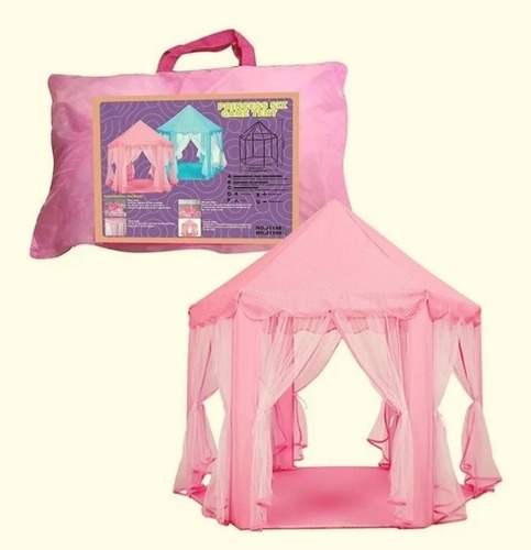  Carpa Infantil Castillo Princesa Niña Portatil Rosada. 