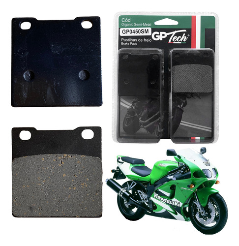 Pastilha Freio Traseiro Gptech Kawasaki 750 Zx-7r Ninja 1997