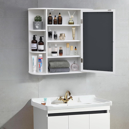 Clóset De Pared De Baño 1 Puerta De Espejo, Clóset O...