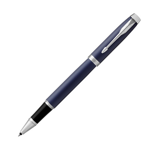 Parker Im Rollerball Pen, Matte Blue With Fine Point Black.