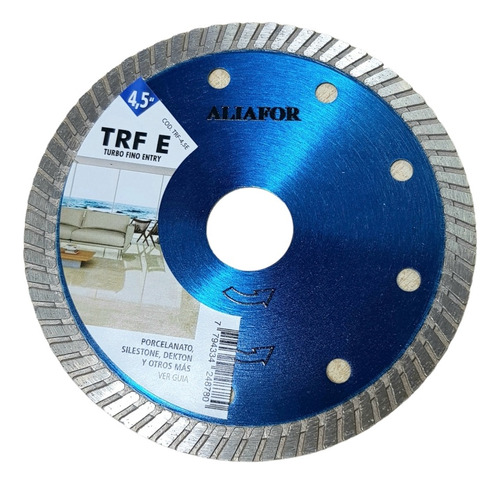 Disco Diamant Turbo Fino 115mm Porcelanato Aliafor Trf-4,5e