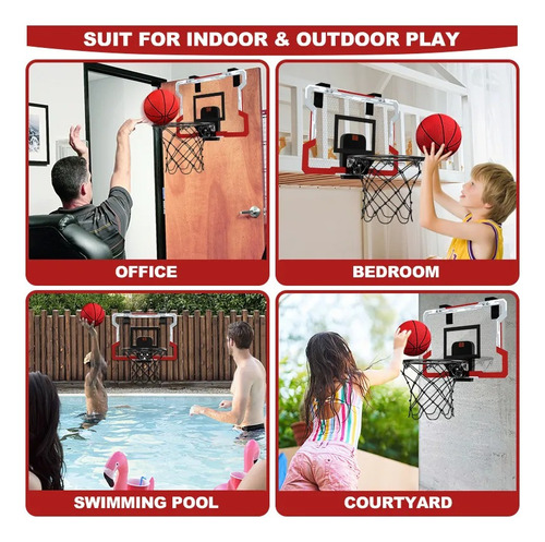 Suporte Aro Basquete Basquetebol Contador 3 Bolas Inflador