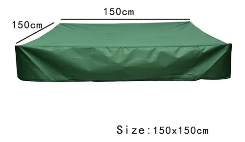 Cubierta De Caja De Arena 3d Con Cordón Impermeable A Prueba