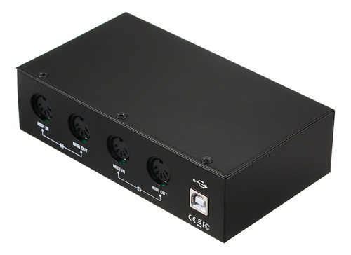 Convertidor De Audio + 2i4o 4x4 Merge Box Midi Usb Um4x4 In
